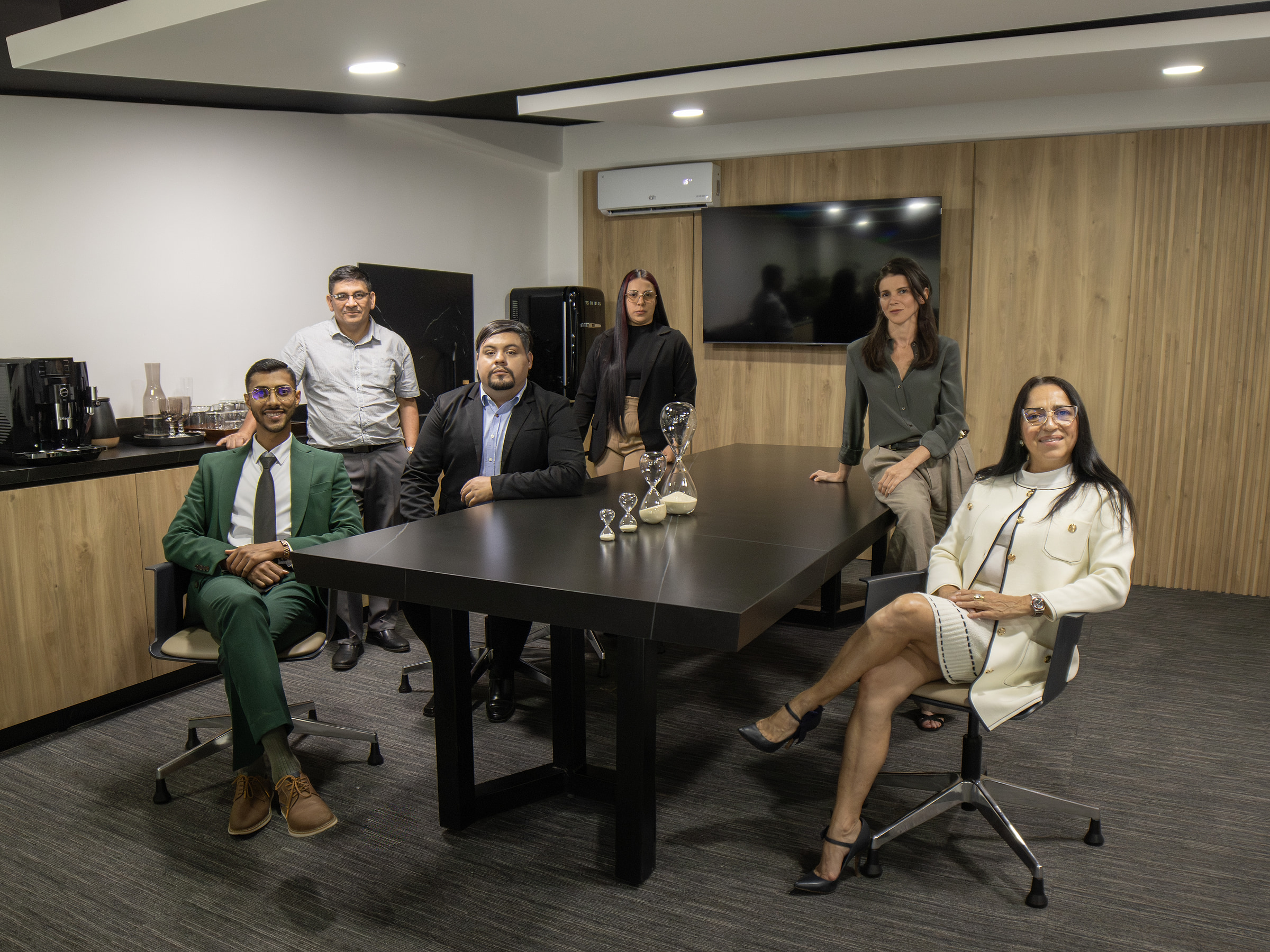 OnTrack team in the Santa Ana boardroom