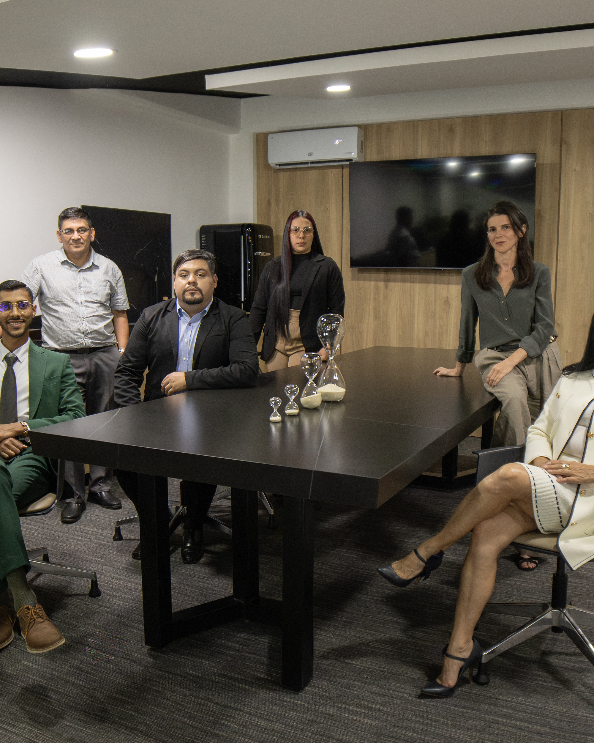Team working meeting
